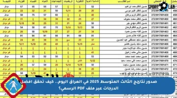 صدور نتائج الثالث المتوسط 2025 في العراق اليوم.. كيف تحقق أفضل الدرجات عبر ملف PDF الرسمي؟